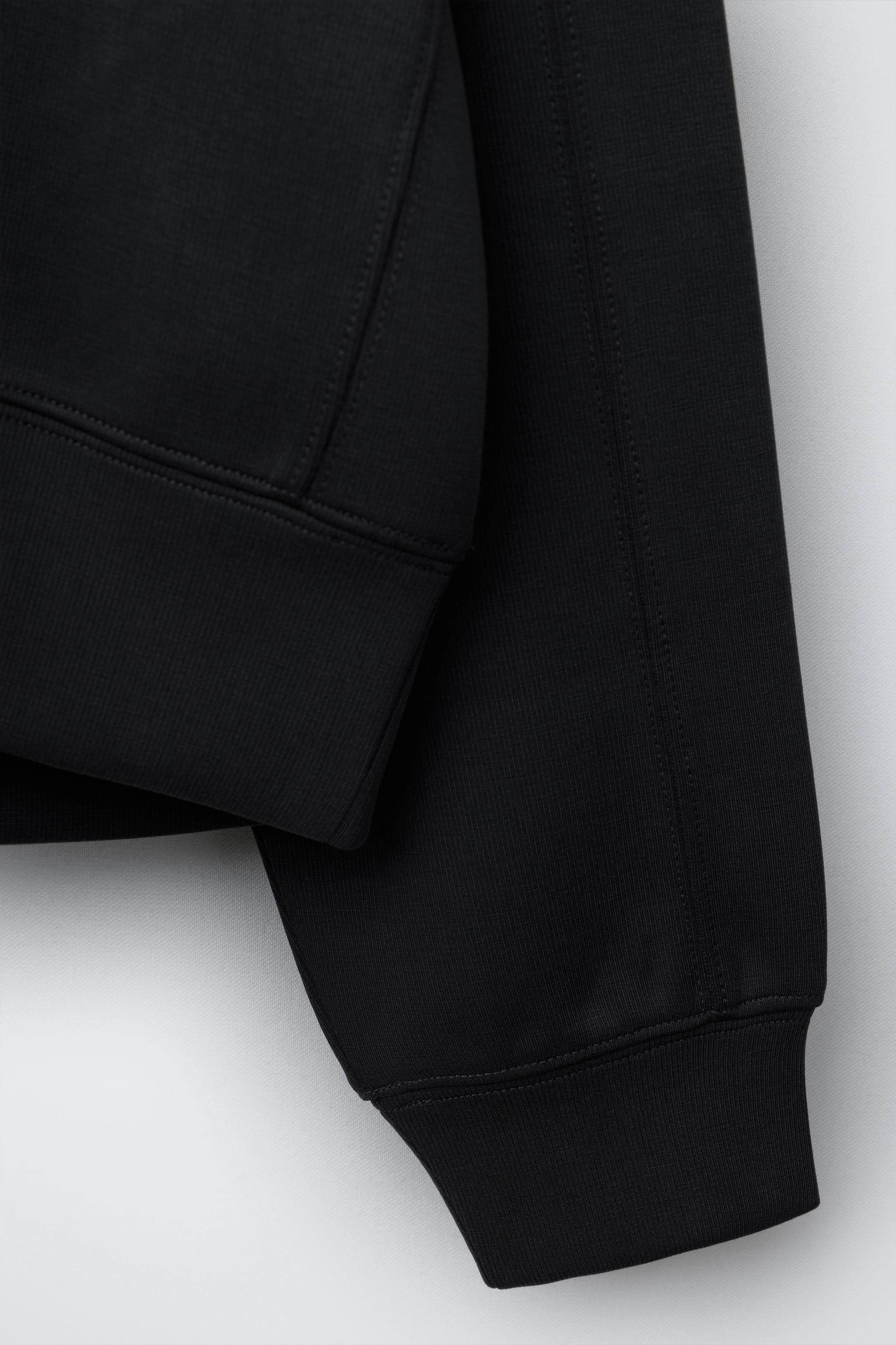 RAISED TEXT SWEATSHIRT